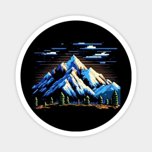 Mont Blanc Pixel Art Magnet